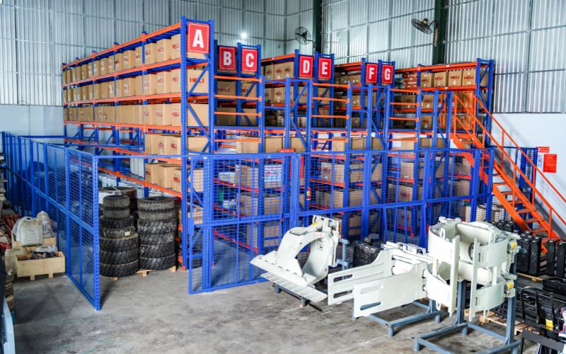 Kho phụ tùng xe nâng HELI