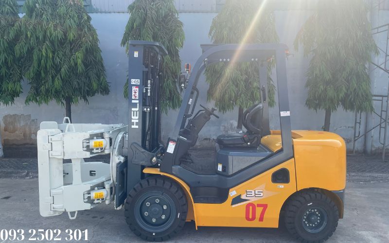 Xe nâng điện kẹp cuộn giấy 3.5 tấn