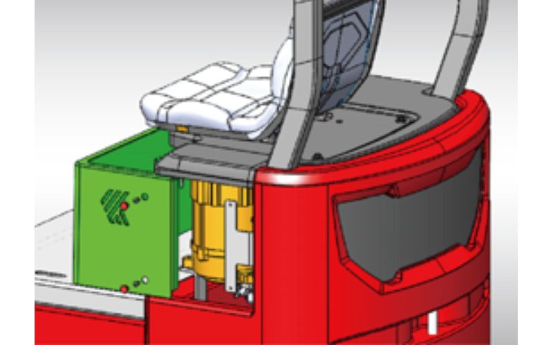 Vỏ bảo hộ xe nâng điện 3 bánh 1 tấn
