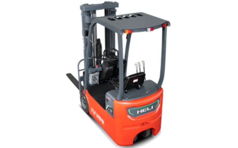 Xe nâng điện lithium 3 bánh tải trọng nâng 1 tấn