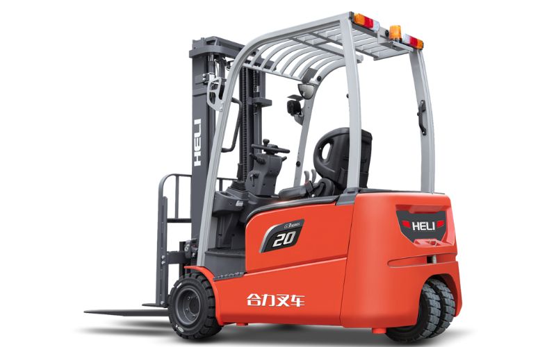 Xe nâng điện lithium 3 bánh HELI