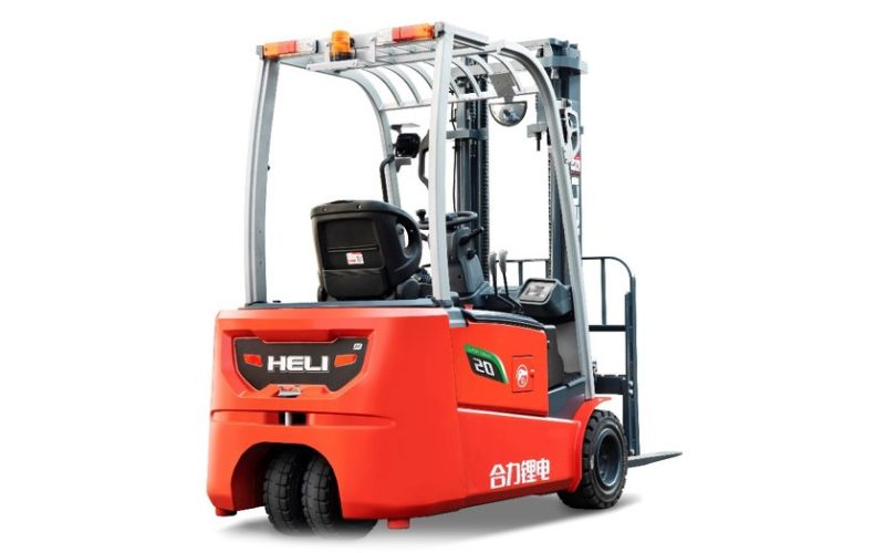 Xe nâng điện ngồi lái 3 bánh pin lithium