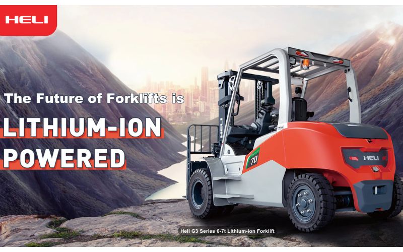 Xe nâng điện lithium 7 tấn