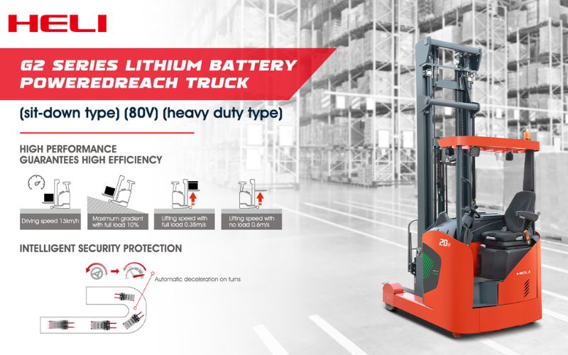 Xe nâng reach truck 1 tấn- 2 tấn